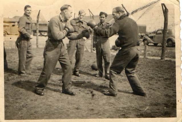 Sports events - especially football, but also boxing, were ways of trying to stay fit during the long imprisonment.