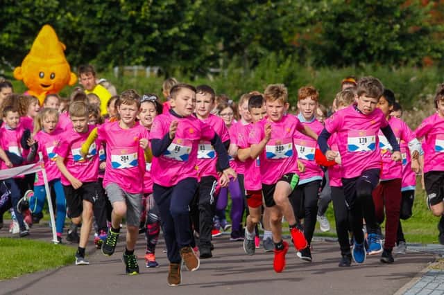 Go Run For Fun event at Helix Park, Falkirk 16/09/19