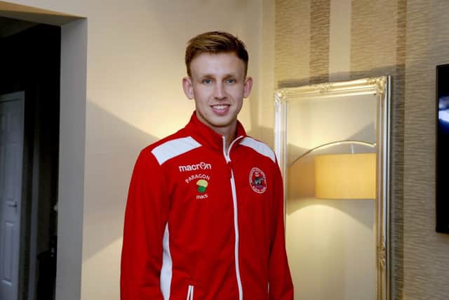 Zander Miller, from Falkirk, took the match-ball home. Picture: Michael Gillen.