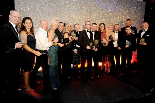 The winners from last year's Falkirk Herald Business Awards. Pic: Michael Gillen.