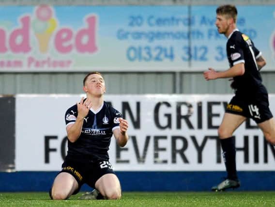 Shanye Lavery was on-loan at Falkirk from Everton last season