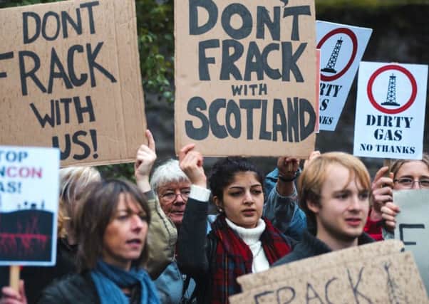 The original decision to impose a moratorium on fracking took place amid strident protest action across the country.