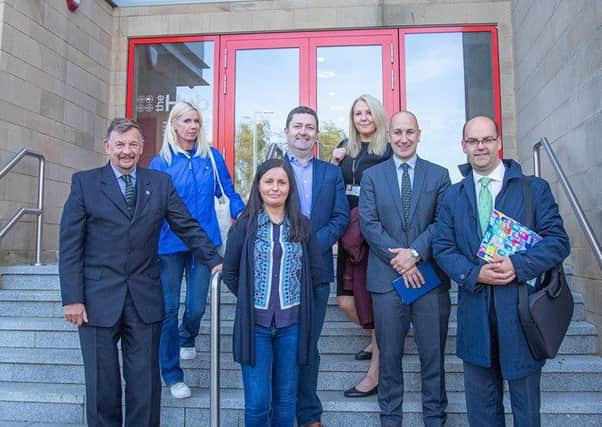 The Great British High Street team, pictured outside The Hub.