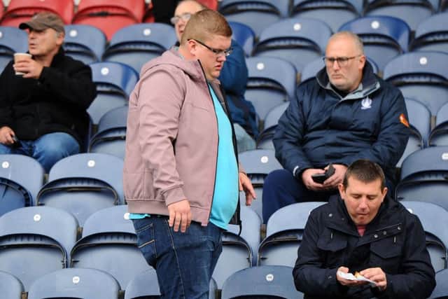 Falkirk fans on tour.