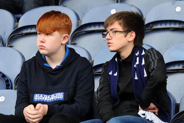Falkirk fans on tour.