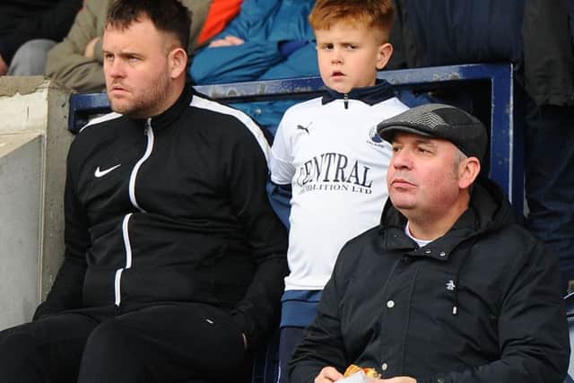 Falkirk fans on tour.
