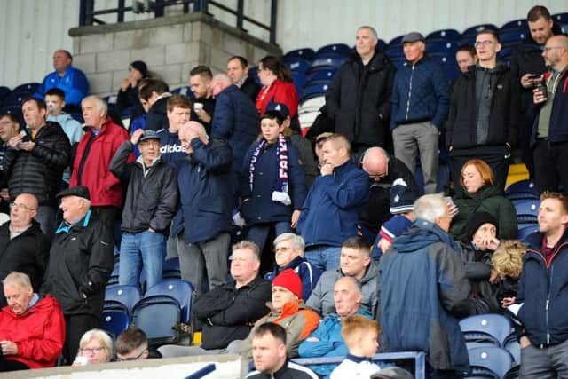 Falkirk fans on tour.