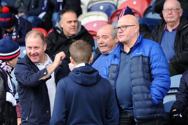 Falkirk fans on tour.