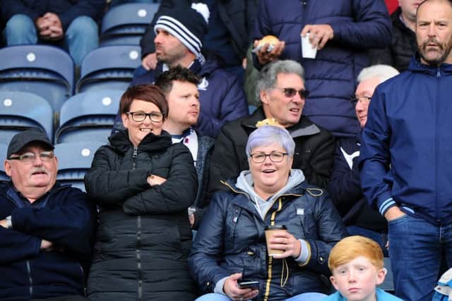 Falkirk fans on tour.