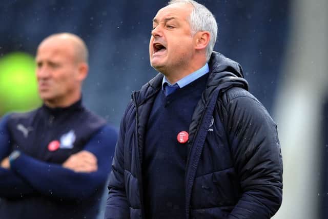 05-10-2019. Picture Michael Gillen. KIRKCALDY. Stark's Park. Raith Rover FC v Falkirk FC. Matchday 9. SPFL Ladbrokes League One. Ray McKinnon.