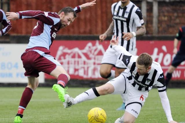 1- Dunfermline  79 pts, 2 - Ayr Utd  61 pts, 3 - Peterhead 59 pts, 4 - Stranraer 51 pts 

Falkirk would have come 2nd in 2015-16.