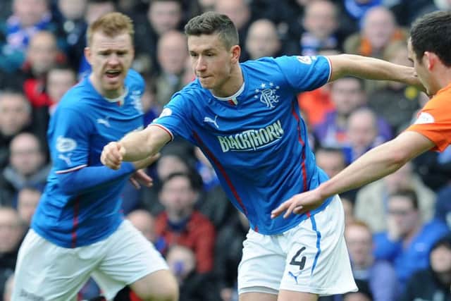 1 - Rangers 102pts, 2- Dunfermline 63 pts, 3 - Stranraer 51 pts, 4-  Ayr Utd 49pts

Falkirk would have finished second in 2013-14.