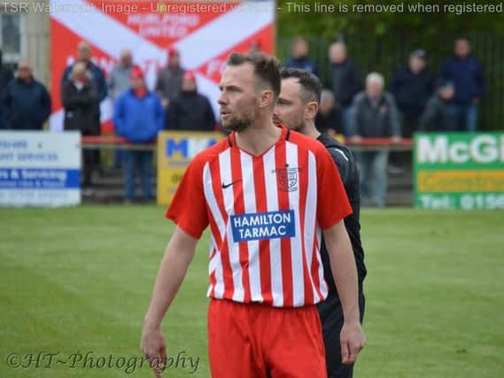 McMenamin turned out for the Ayrshire outfit, where Stewart Kean has also played. Picture: HT Photography/ @dibsy_