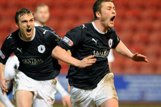 Spent six years at the club, played over a 100 games in the top flight for the Bairns. Played for St Johnstone, Dundee United, Partick Thistle and Brechin. Now at Kelty Hearts.
