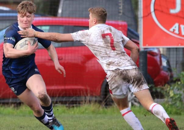 Falkirk rugby winger Sean Taylor scores on his U19s Scotland Rugby League debut