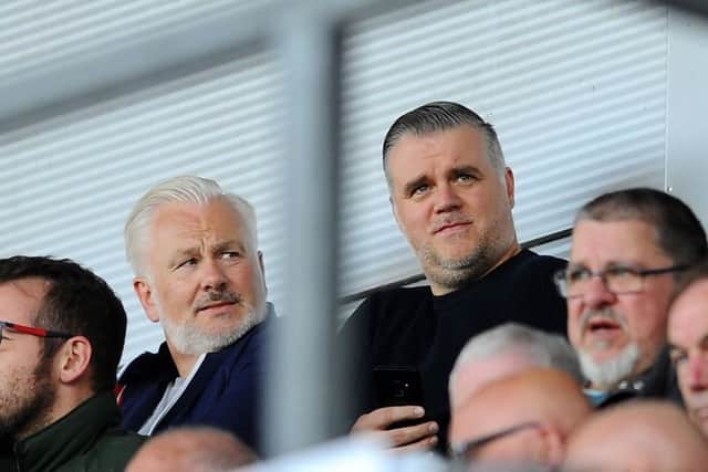 Mark Campbell (left) has been in talks with Falkirk since July. Picture: Michael Gillen