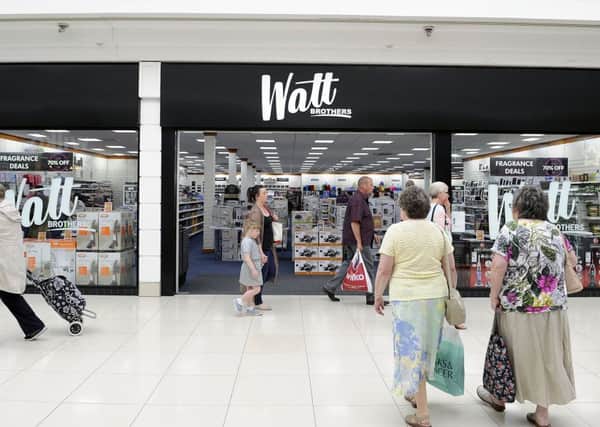 Watt Brothers was a popular store among shoppers in Falkirk