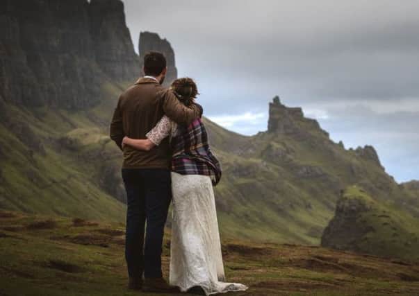 An 'Elope to Scotland' package brings that romantic Outlander-style Scottish wedding within reach.