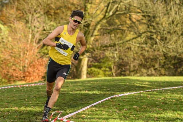 Freya Ross of Falkirk Vics in action at the Lindsays National XC Relays at Cumbernauld (pic: Bobby Gavin/scottishathletics)