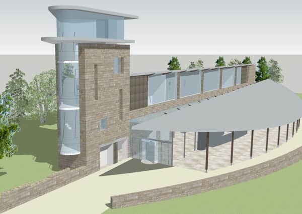 Artist's impression of the proposed visitor centre