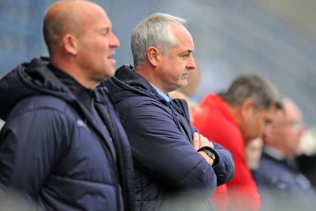 Ray McKinnon was targeted by home fans for his second half substitution. Picture: Michael Gillen.