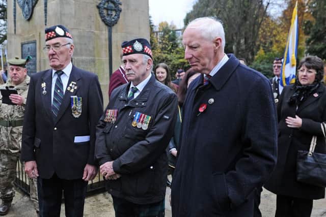 Rededication of Falkirk War Memorial on Sunday, November 3. Picture by Michael Gillen.