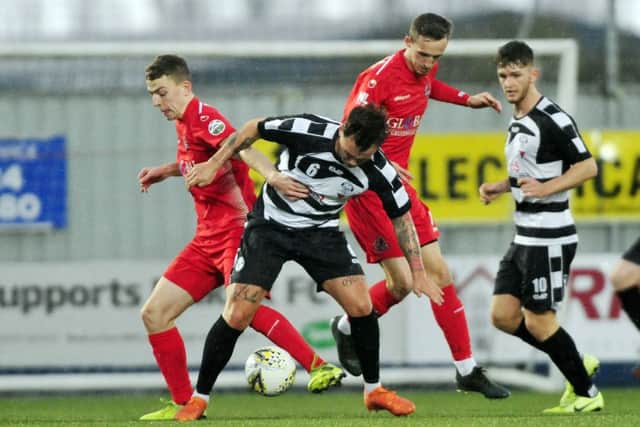 East Stirlingshire in action against Cumbernauld Colts (pictures: Alan Murray)