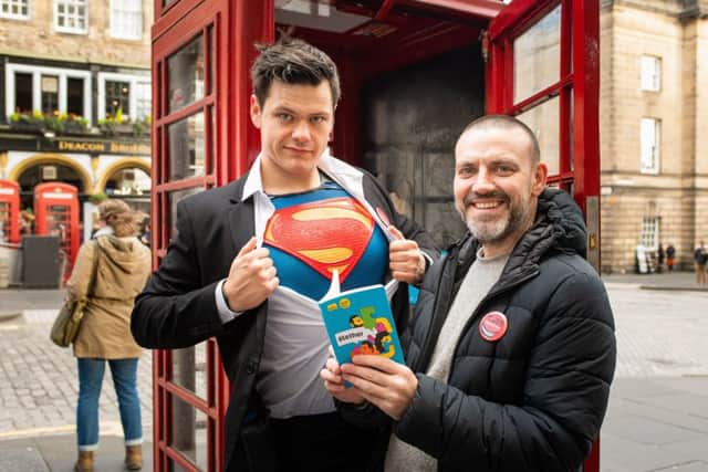 Frank Quitely enlists Superman's help to launch Blether, 100,000 copies of which have been published in advance of Book Week Scotland from November 18 to 24, 2019.