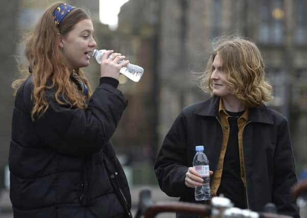 Plastic water bottles are among the single-use culprits the campaign wants to eliminate - and schools taking part in the Plastic Pioneers students are being issued with bioplastic bottles.