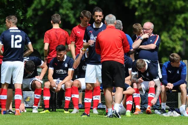 Ray McKinnon held talks with his players on Monday.