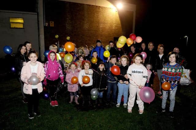 The lantern parade in Camelon as part of the 2018 winter festival