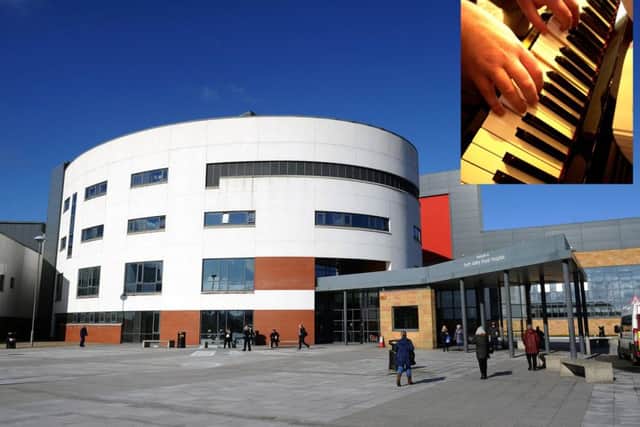 NHS Forth Valley is placing pianos in their premises - including Forth Vallley Royal Hospital - to help improve the health and wellbeing of patients, visitors and staff