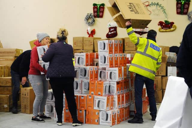 Camelon Community Centre (Camelon Education Centre). Twin electric cooker hobs and electric heaters are available to the most vulnerable in the affected areas from Camelon Community Centre.  Pic: Michael Gillen