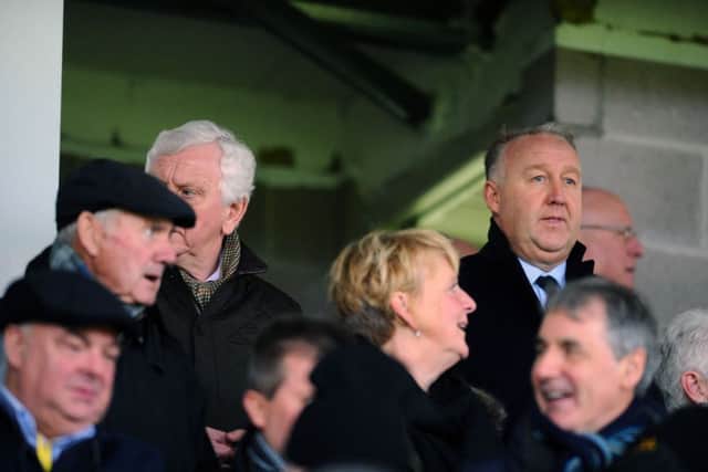 Falkirk director, Lex Miller (right). Picture: Michael Gillen.