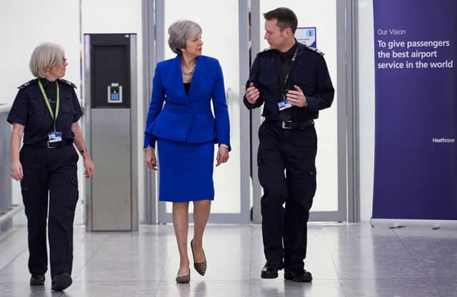 Theresa May wants international travel to return - after receiving £40k worth of gifts from Heathrow Airport (Photo by Niklas Halle'n - WPA Pool/Getty Images)
